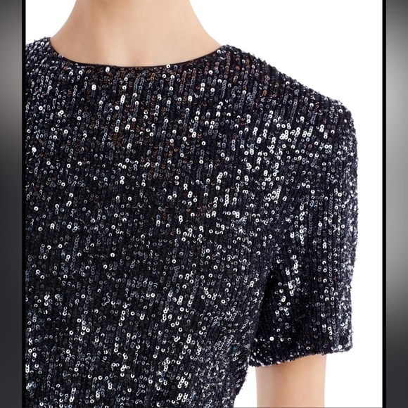 C/MEO Collective Lustre Midi Dress in Black Sequin Small - Picture 3 of 15